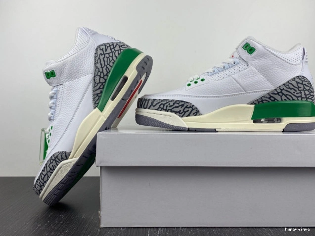 HYPE CK9246-136 Jordan 3 Lucky Retro (W) Green 0724